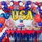 160-Piece Red, White & Blue Balloon Garland Kit – 4th of July Patriotic Decorations with Star Foil Balloons for Birthday, Wedding, Baseball & Nautical Themes